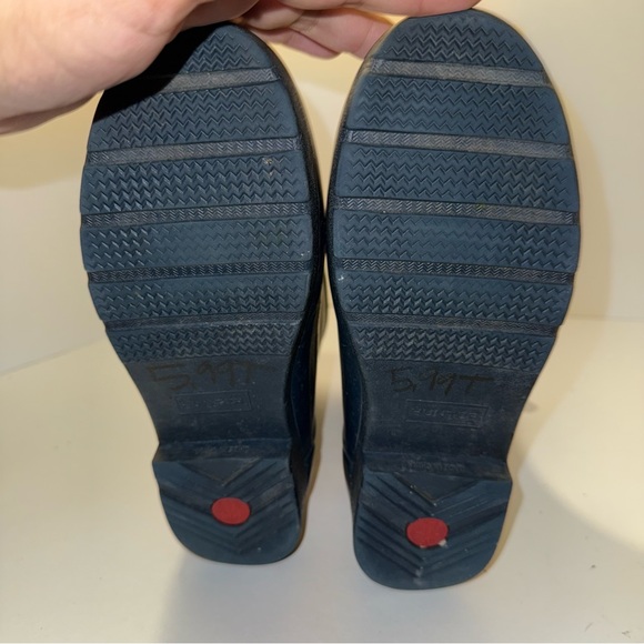 HUNTER women’s classic navy rubber rain boots 7 - Picture 6 of 6